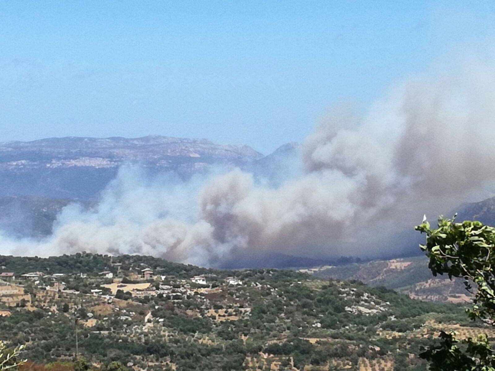 Olbia: apprensione per la spessa coltre di fumo