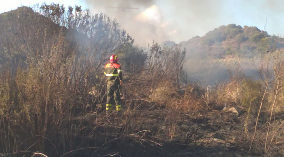 Incendio tra Olbia e Loiri: intervento immediato