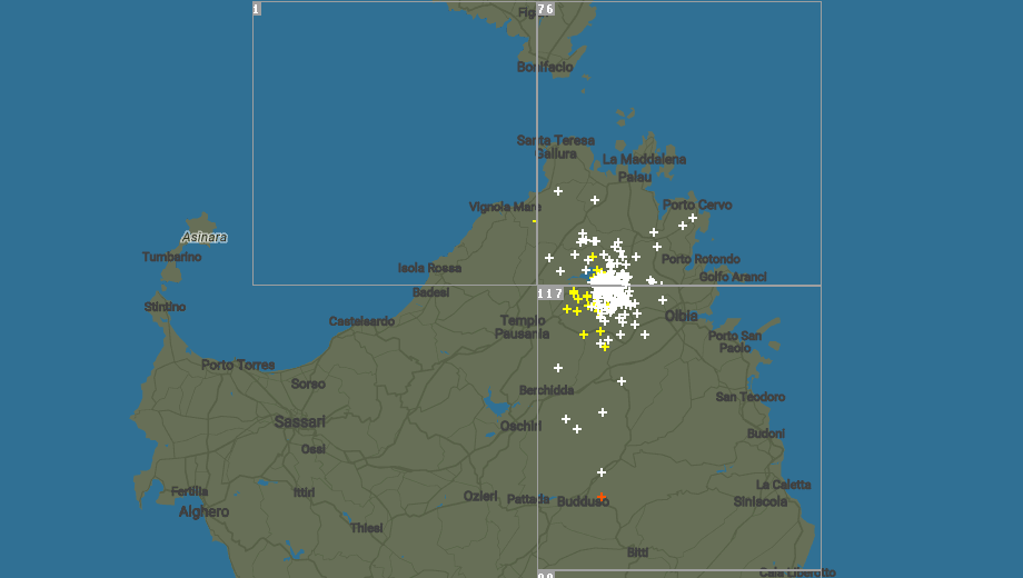 Olbia e Gallura, tuoni e fulmini: ecco la situazione in tempo reale