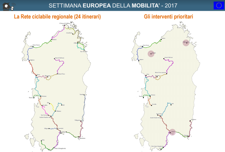 Sardegna, rete ciclabile: ecco i 5 interventi prioritari