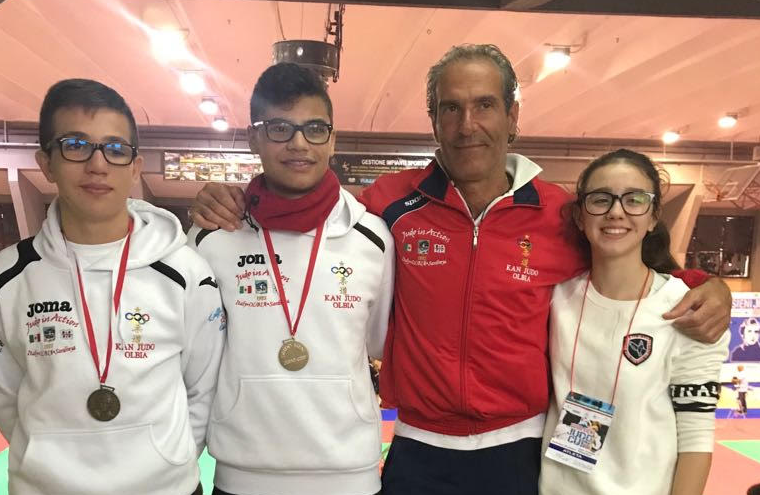 Olbia: tre bronzi per il Kan Judo del maestro Calvisi