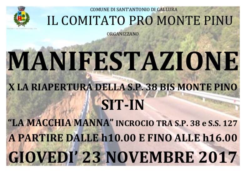 Voragine Monte Pino: domani sit-in di protesta