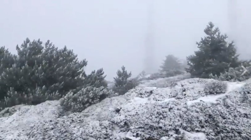 Gallura: prima neve sul Limbara