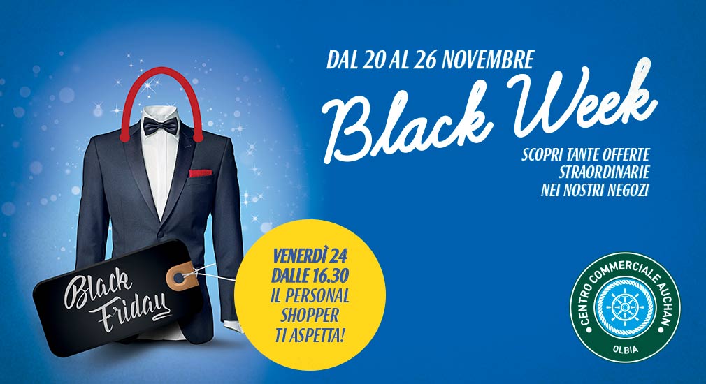 Black Week: una settimana di offerte straordinarie al Centro Commerciale Auchan Olbia