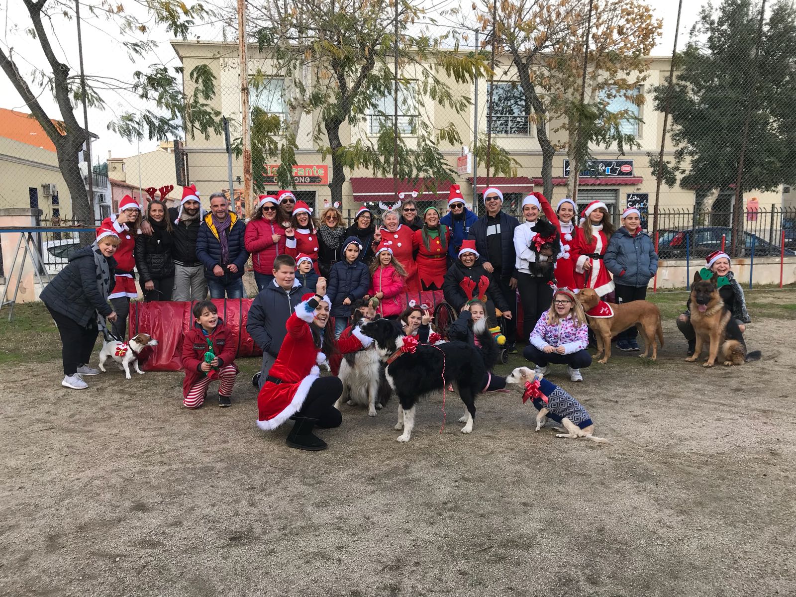 Olbia: festa di Natale con l'agility dog