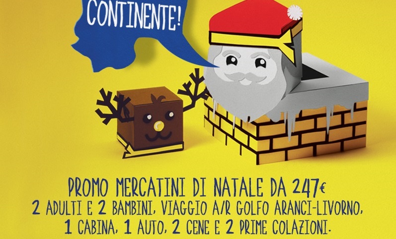 Scopri i Mercatini di Natale, con Sardinia Ferries: “Tutti contenti in Continente!”