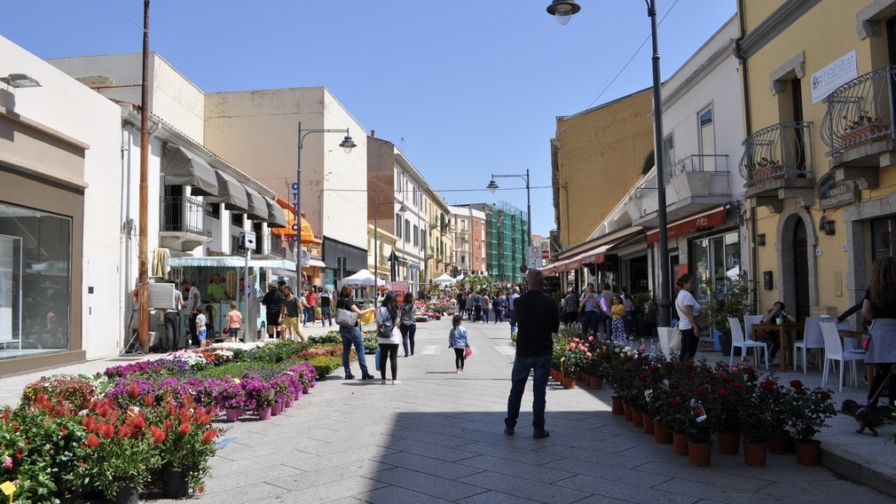 Olbia, far west in centro storico: 