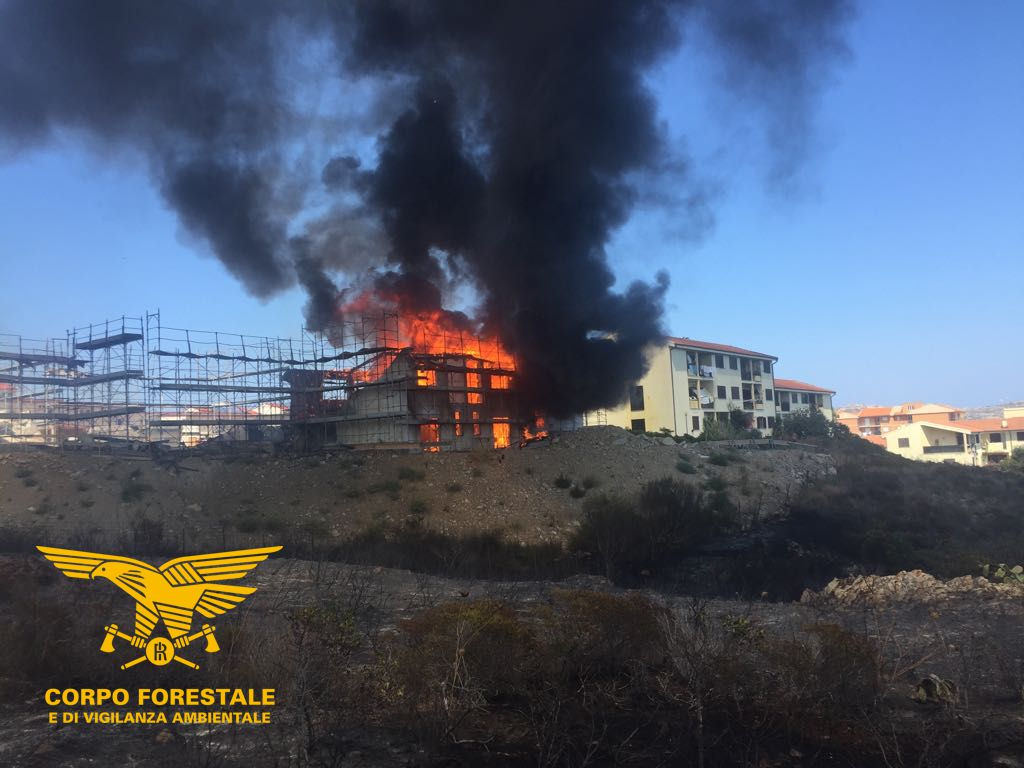 Bollettino incendi: intervento a La Maddalena