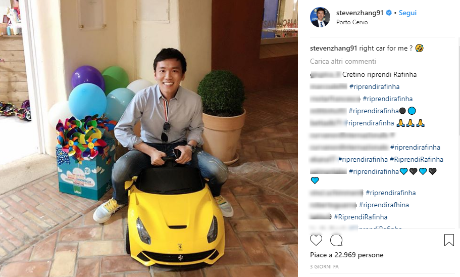 Estate smeraldina tra bolidi e social: ecco Steven Zhang, figlio del patron dell'Inter