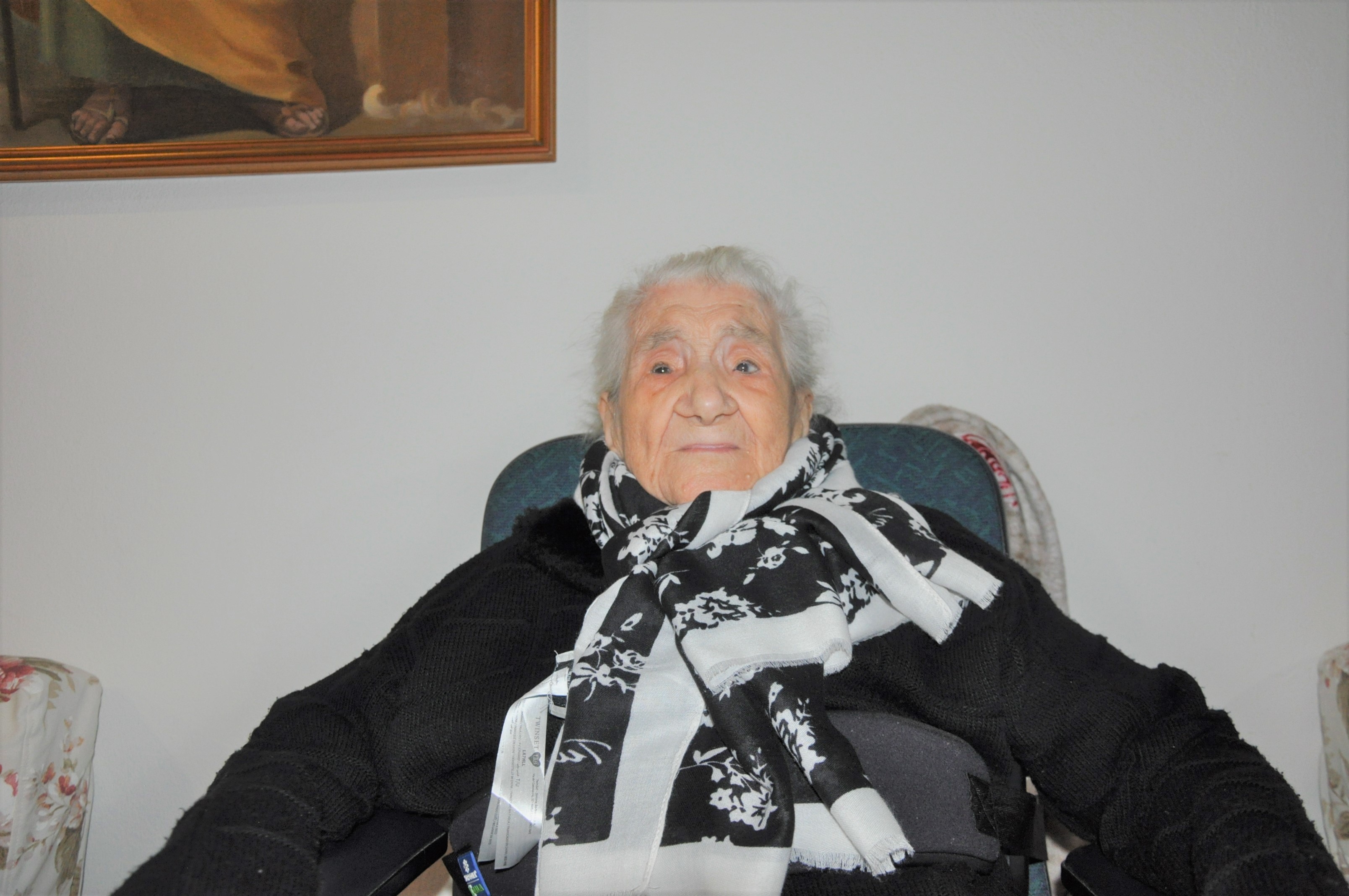 Ecco gli auguri di Natale di Miriedda Varrucciu centenaria di Olbia