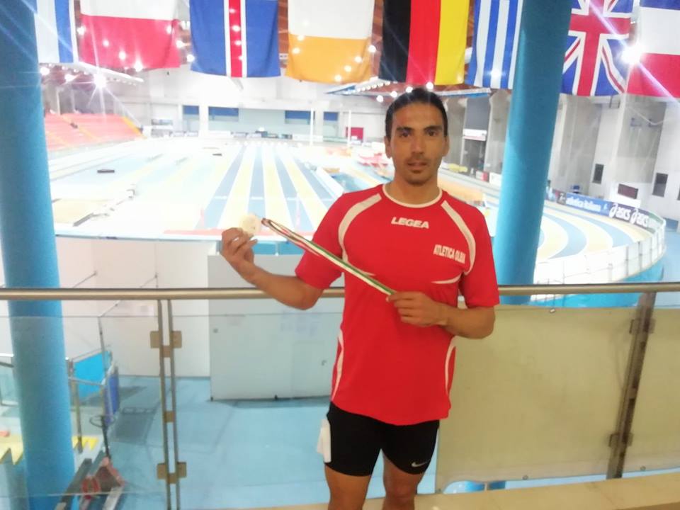 Atletica Olbia: Gianluca Derosas argento nei 400 mt ai Campionati italiani Master indoor