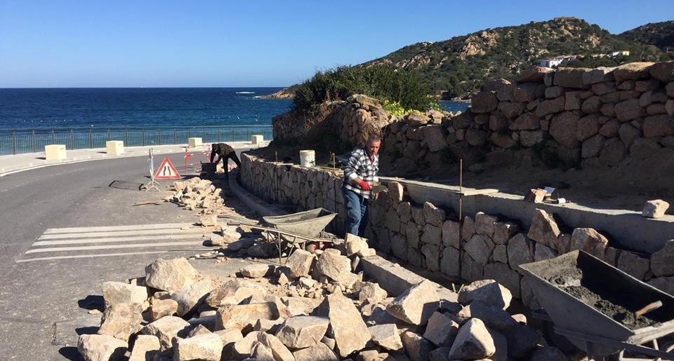 Arzachena: continuano i lavori sul lungomare di Baia Sardinia