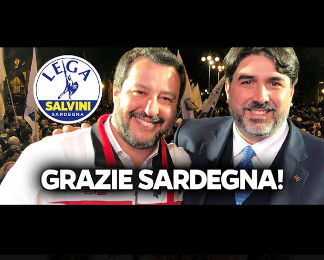 Salvini incorona Solinas: 