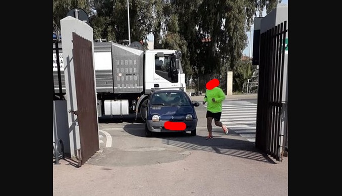 Olbia, Parco: auto blocca l'ingresso dell'autospurgo