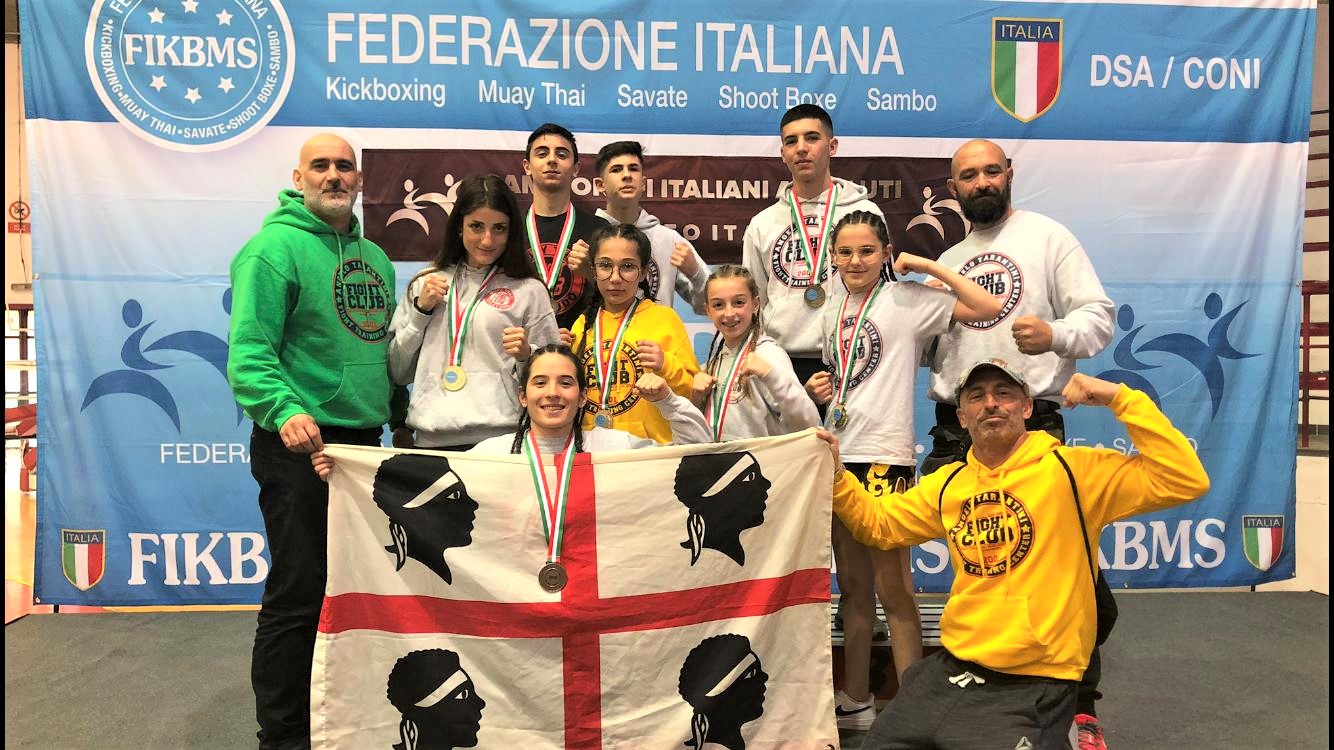 Campionati assoluti di Muay Thai: la Sardegna ai piedi del podio nazionale