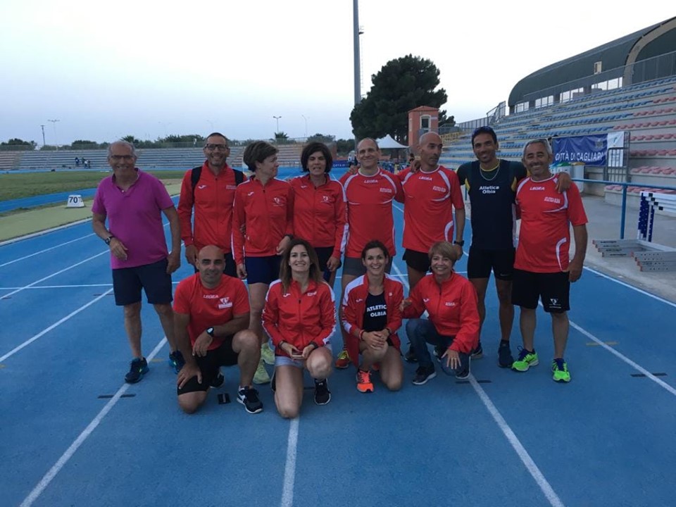 Olbia, atletica: vecchie glorie sul podio ai master di  Cagliari