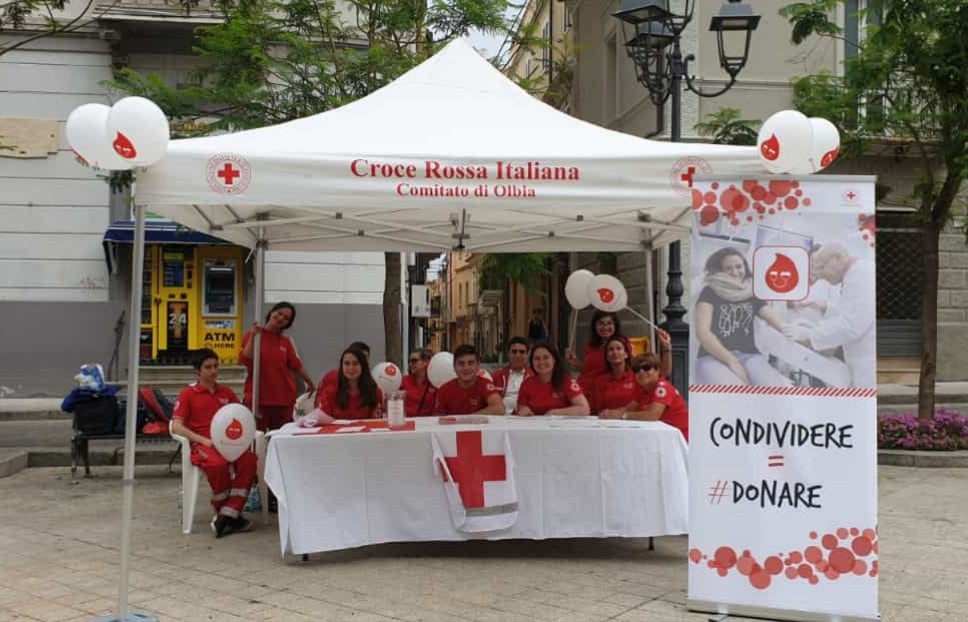 Il Comitato CRI di Olbia ha aderito al Blood Donor Day 2019