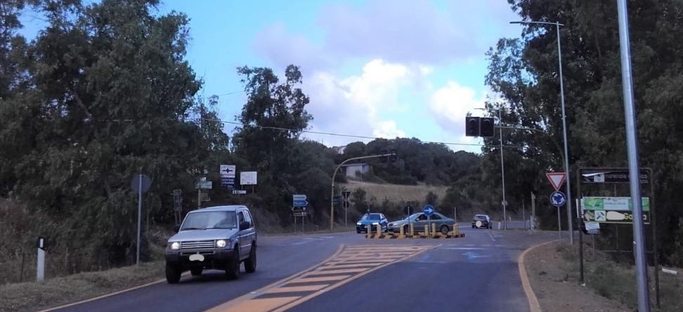 Arzachena: meno traffico con la nuova mini  rotatoria