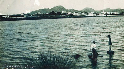 Una rara foto del lungomare di Terranova nel 1921