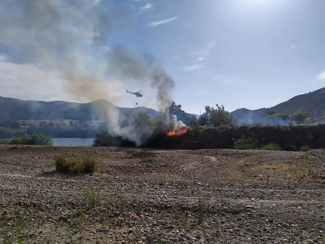 Incendio a San Teodoro: scampato pericolo grazie ai Barracelli