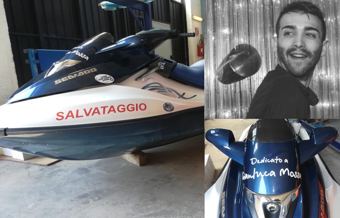 San Teodoro omaggia Gianluca Mossa: moto d'acqua in suo ricordo