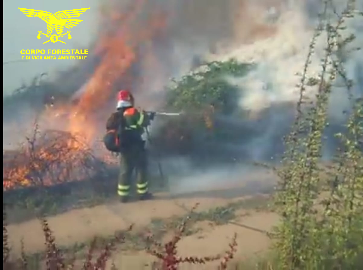 Sardegna: ieri 18 incendi, due interventi con gli elicotteri