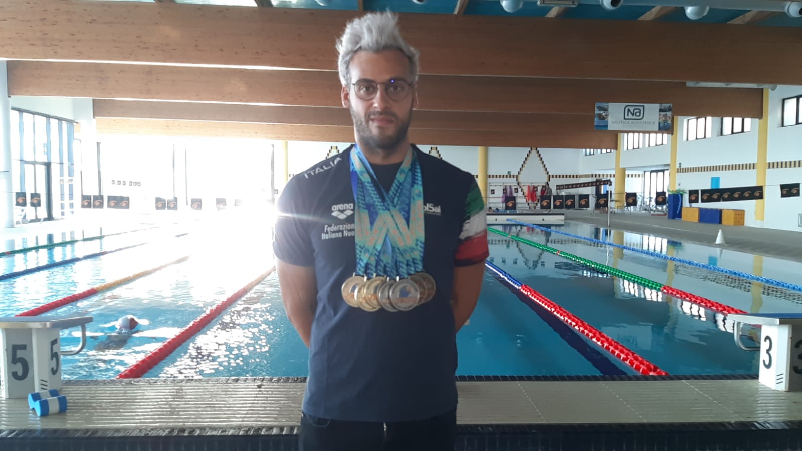 L'olbiese Daniele Sanna è oro ai  Campionati Europei di nuoto  a Riccione