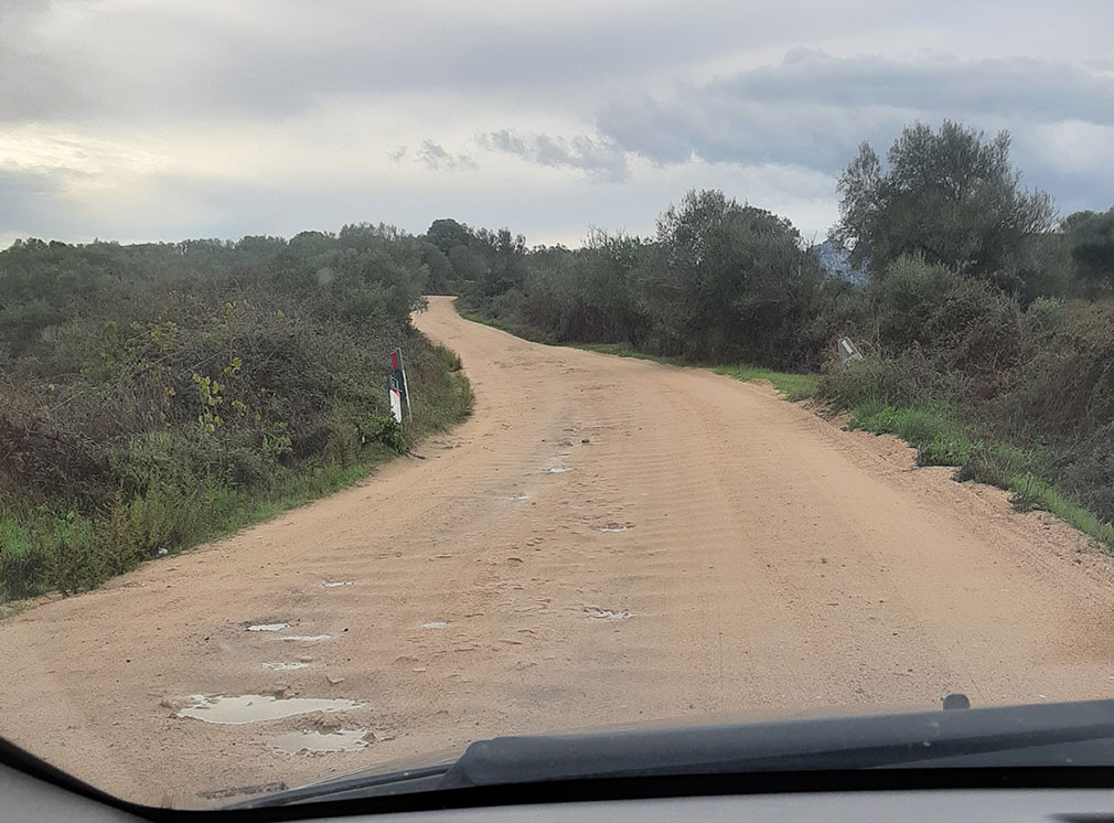 Olbia, San Giovanni: strade impraticabili con il maltempo