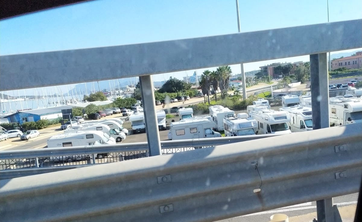 Capodanno Olbia: l'invasione dei camper