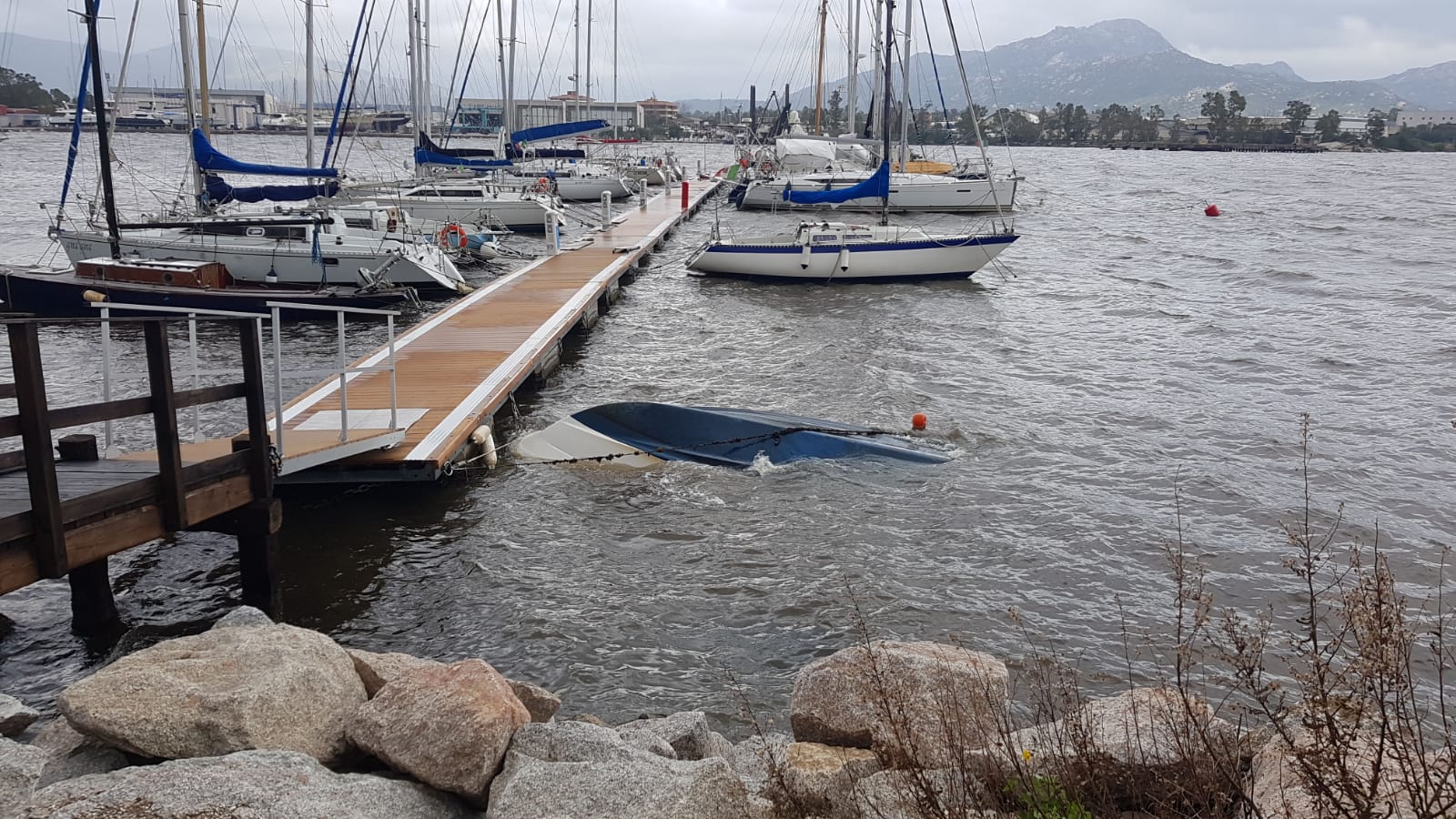 Maltempo Olbia: seconda barca affondata