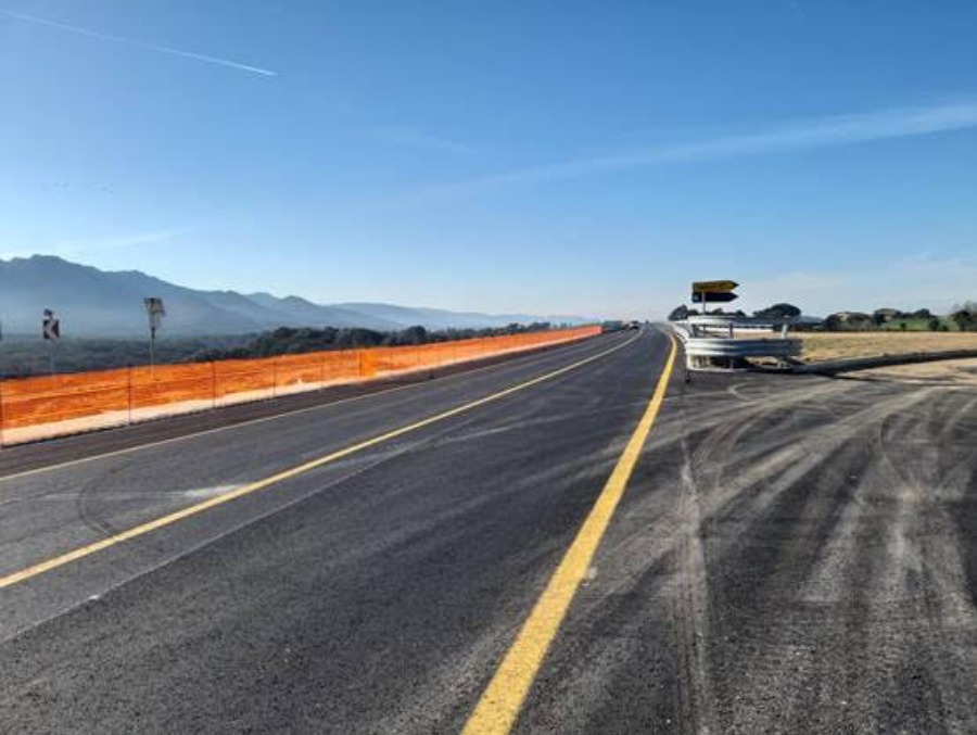 Olbia-Sassari: aperto tratto tra Berchidda e Monti