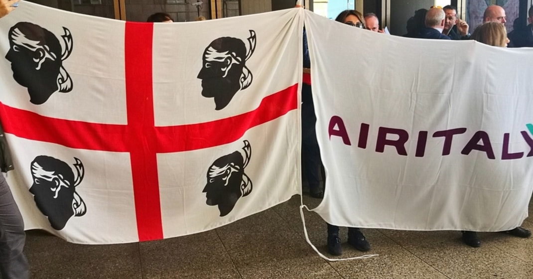 Air Italy:  mobilitazione dei lavoratori davanti all’ex Provincia Olbia-Tempio