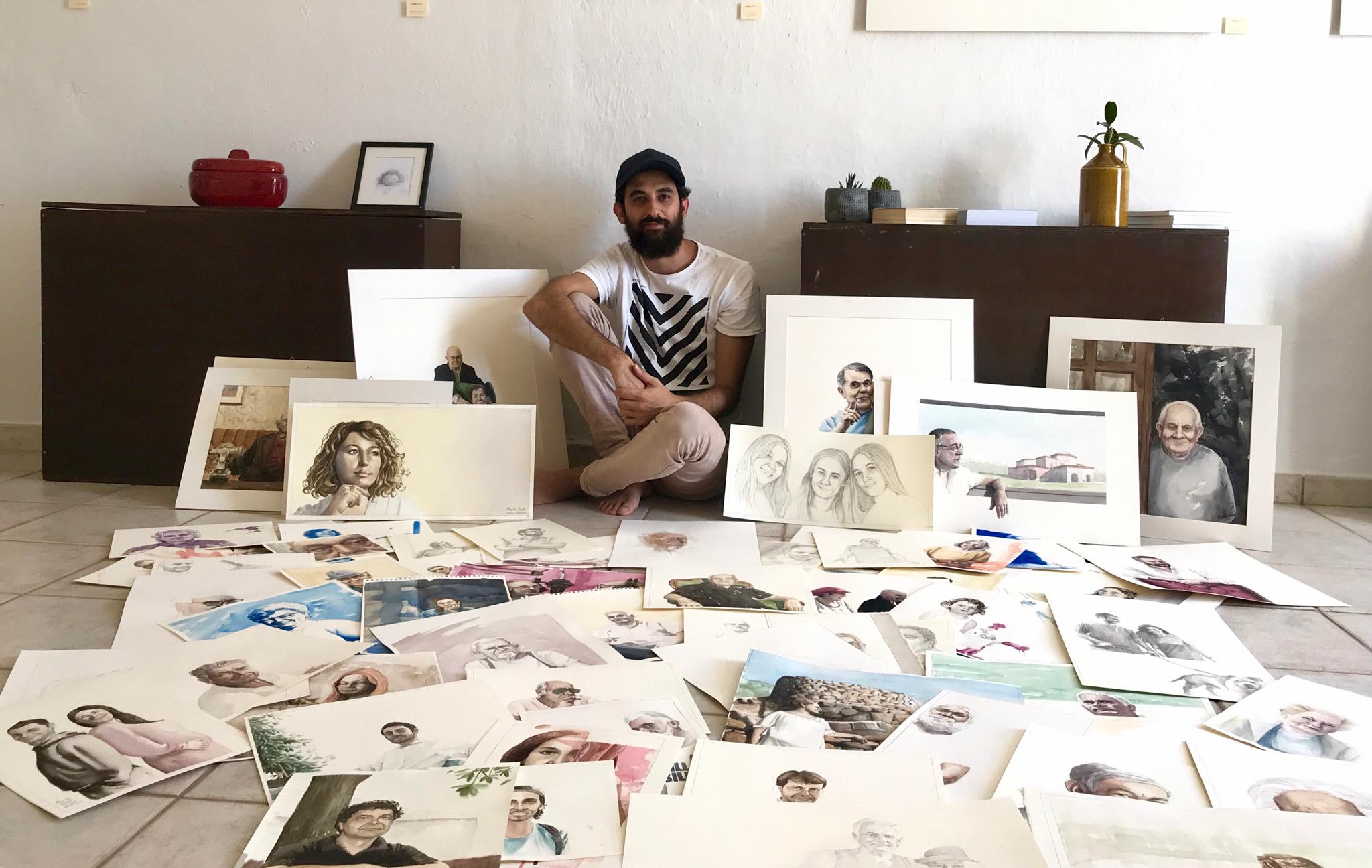 Davide Siddi a Arzachena rivela i segreti dell'acquerello