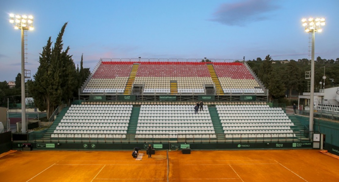 In Sardegna la Coppa Davis si gioca a porte chiuse