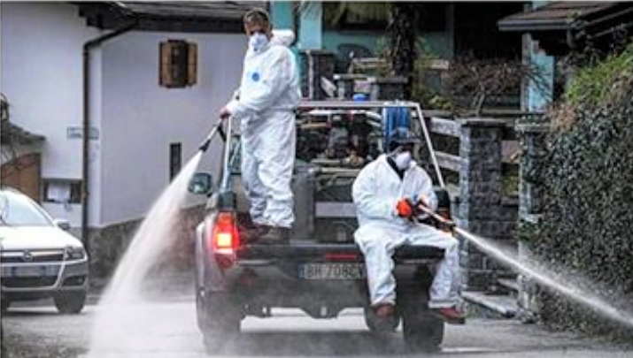 Covid-19, Berchidda: prosegue la sanificazione delle strade