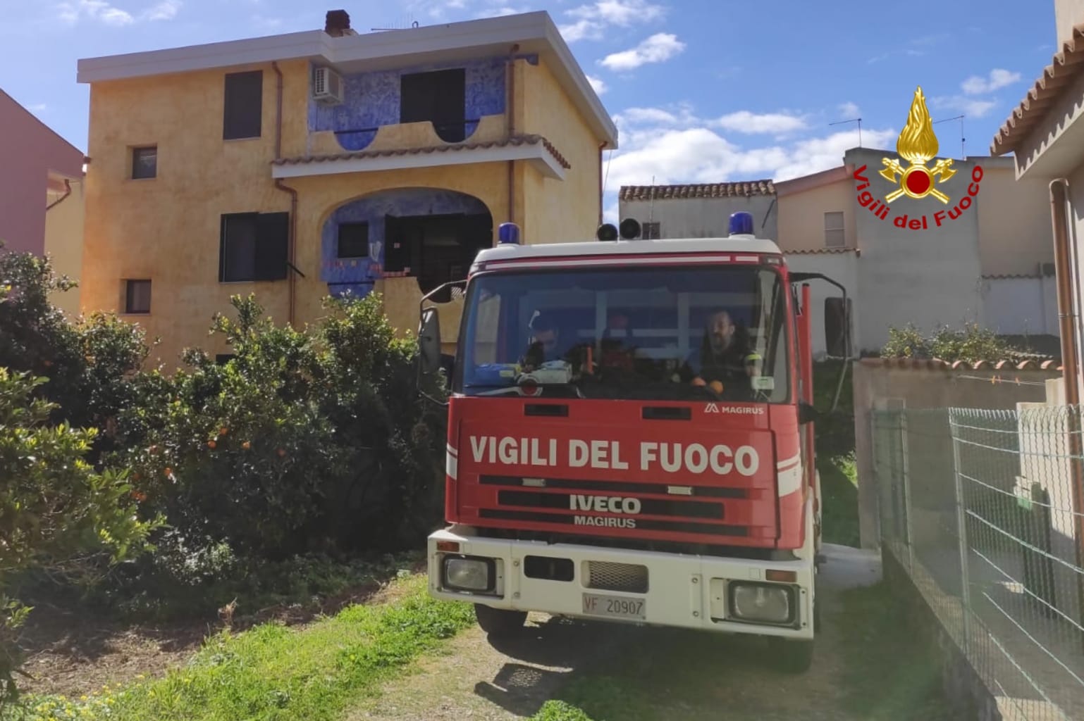 Stufa a pellet prende fuoco: i VVF evitano il peggio