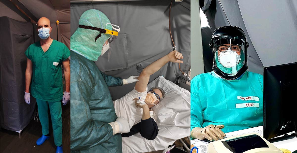 Olbia, Fabio Flenda: da pilota Air Italy a medico in trincea