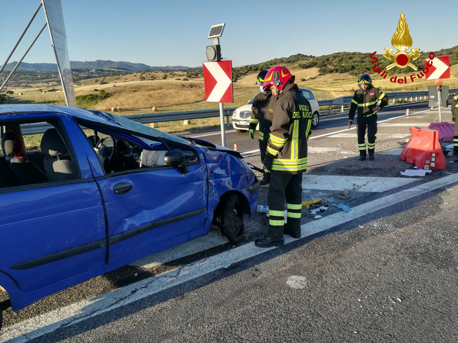 Oschiri, incidente al bivio: ferito in ospedale