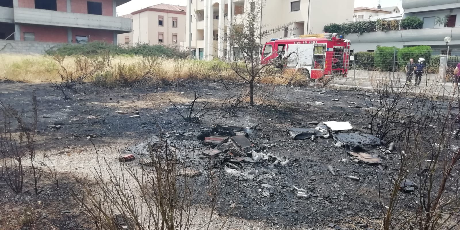 Olbia: incendio dietro via Roma