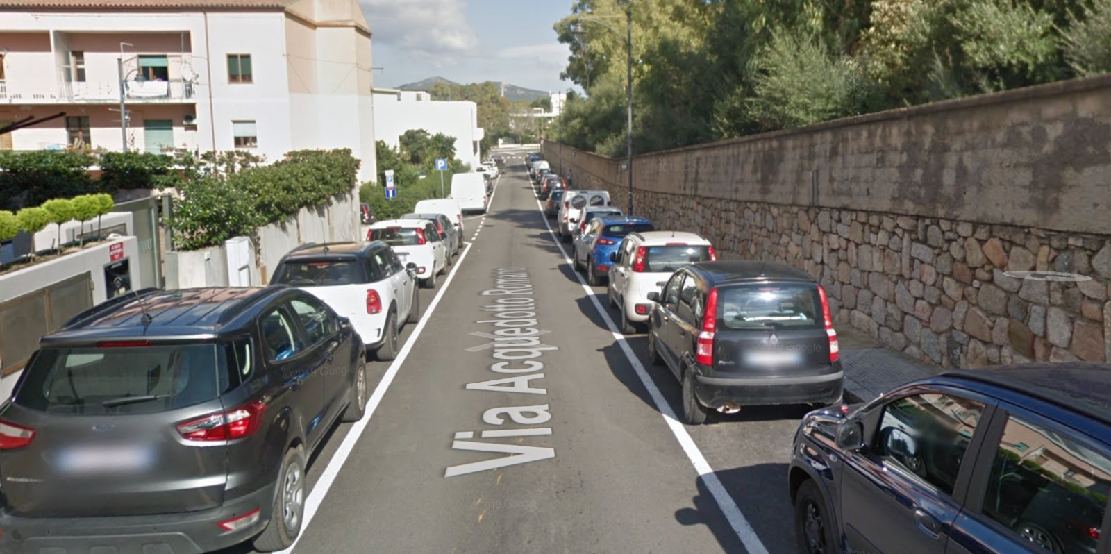 Olbia, lievitano parcheggi blu: 26 nuovi in via Acquedotto Romano