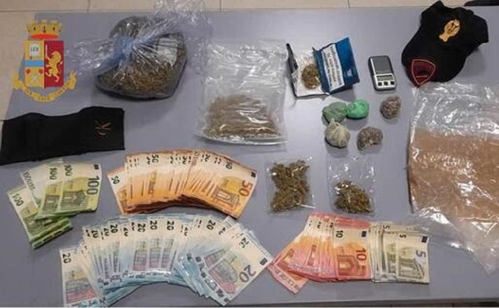 Sequestrati 1,8 Kg di droga e oltre 3mila euro in contanti: tre arresti