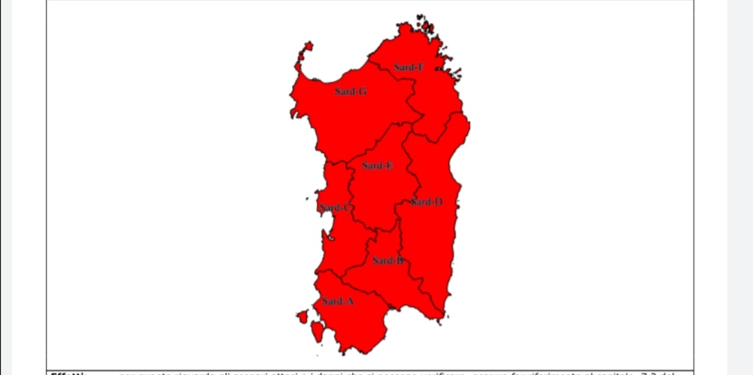 Gallura e Olbia, attenzione: allerta ROSSA per rischio IDRAULICO e IDROGEOLOGICO