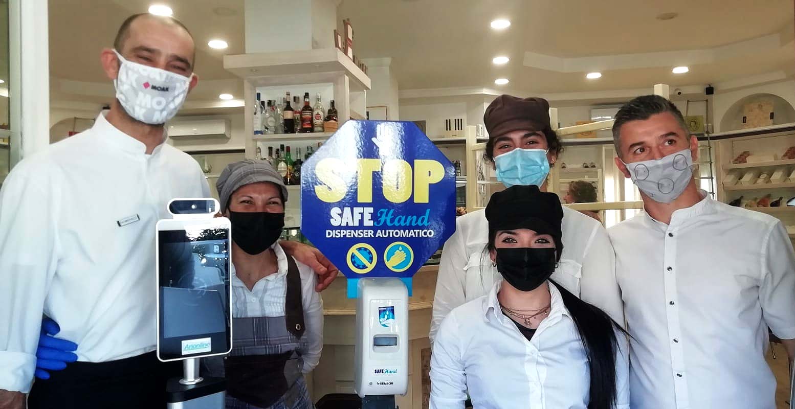 Olbia, da Tiramusù ecco il termoscanner: un messaggio positivo per superare la pandemia