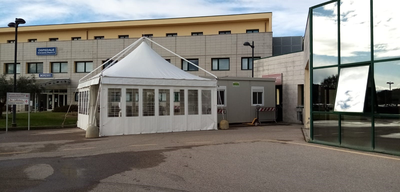 Pronto Soccorso Olbia: ecco il nuovo container pre-triage climatizzato