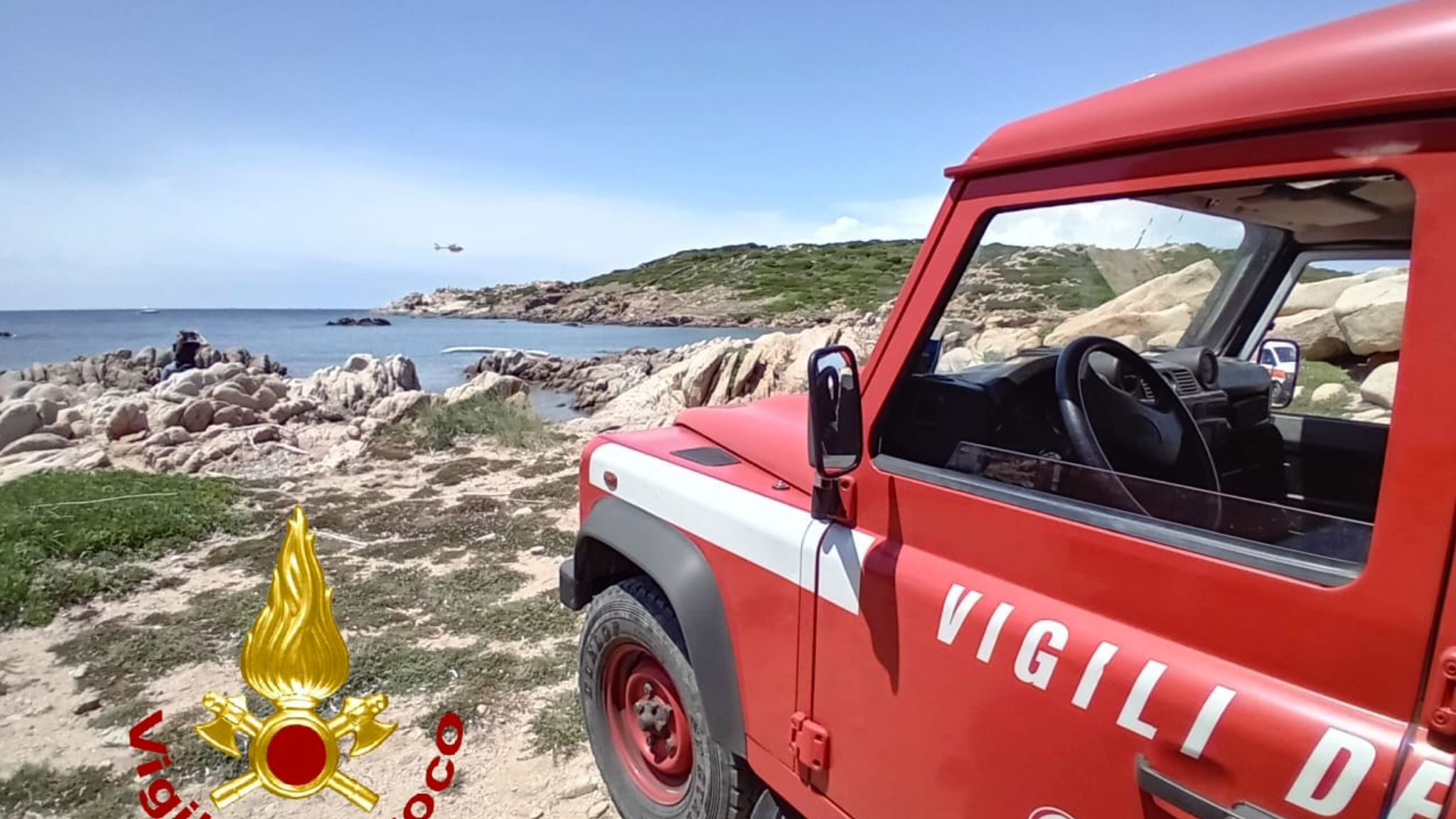 La Maddalena, schiacciato da un masso di granito: vigili del fuoco in azione 