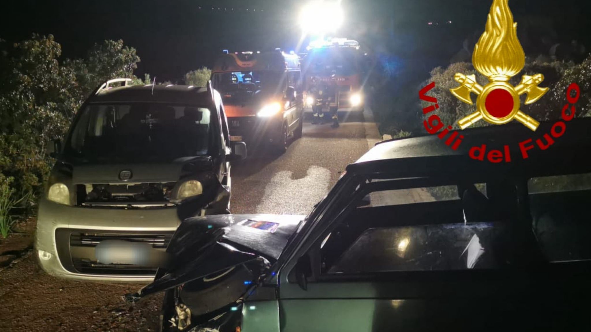 Gallura, frontale tra auto: un ferito