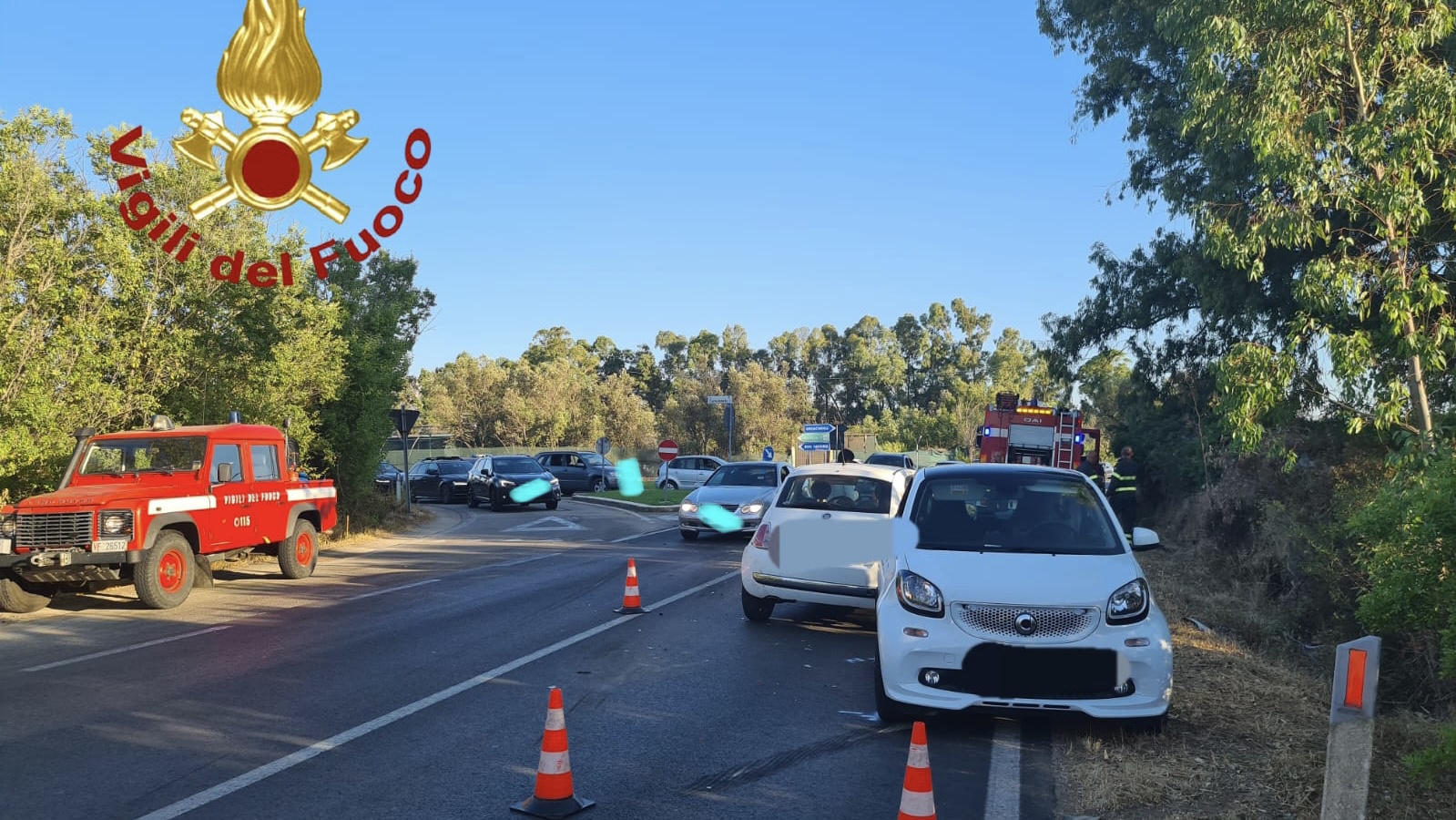 Arzachena, scontro tra auto: due feriti