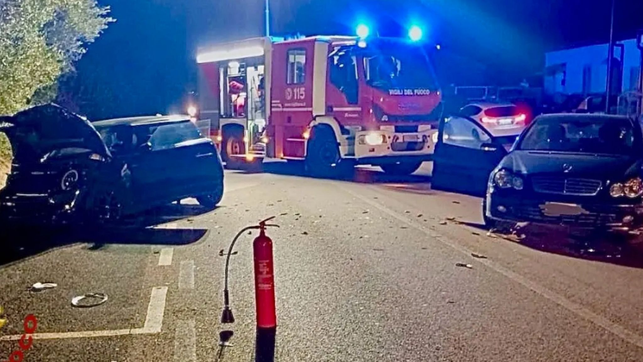 Olbia, scontro tra auto: quattro feriti