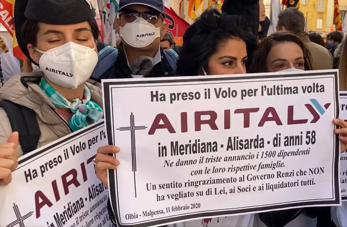 Licenziamenti Air Italy: procedura va avanti, manifestazione sindacale al Mise