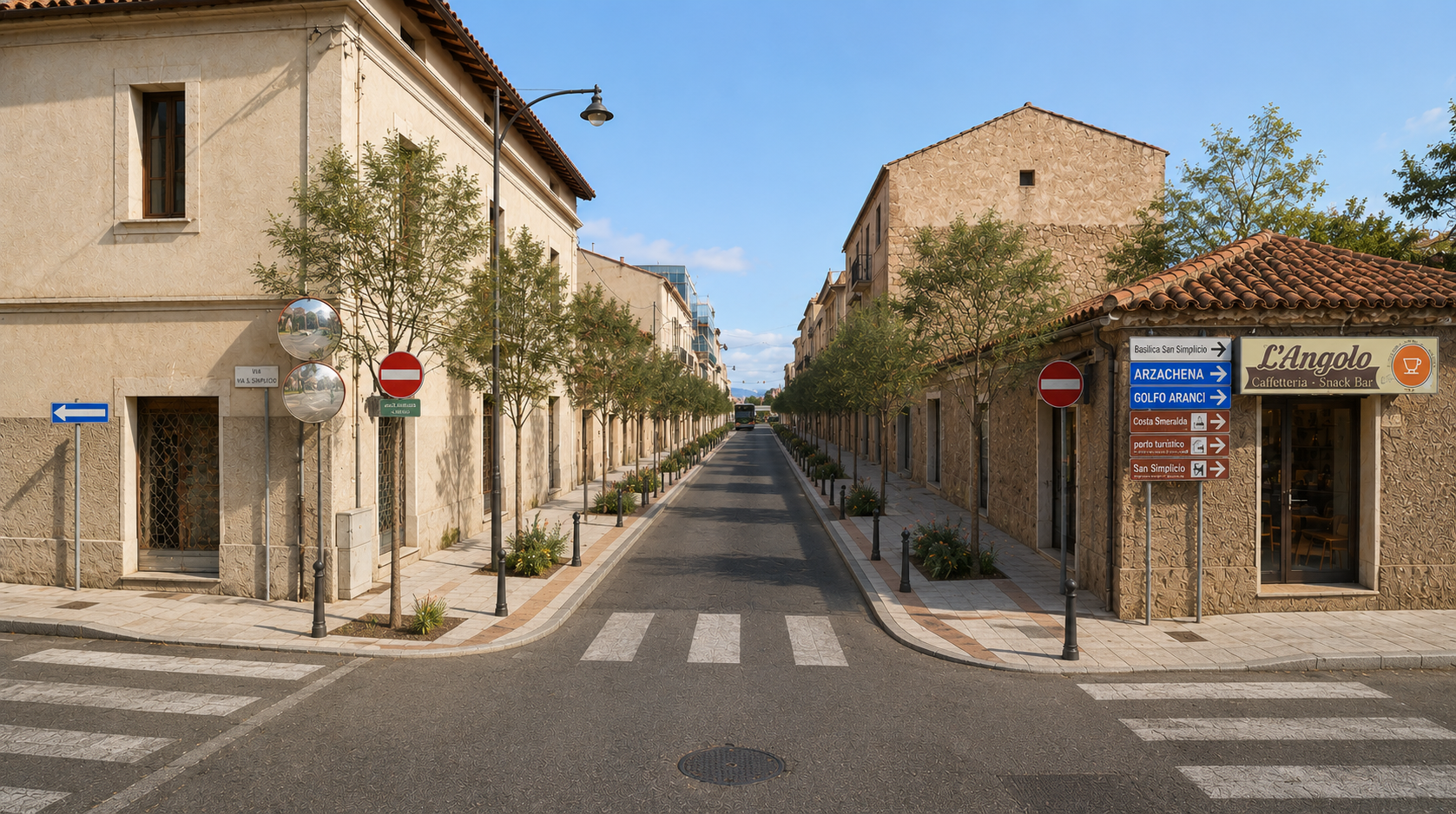 Olbia, via San Simplicio cambia volto: addio parcheggi, arrivano gli alberi
